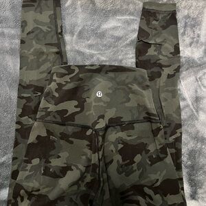 Lululemon align green Camo Leggings